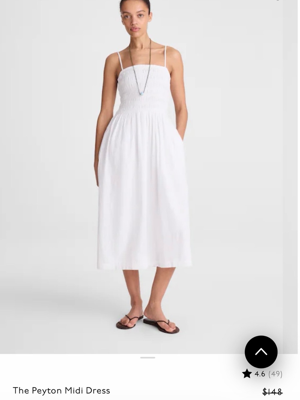 🔴 Madewell 100% Cotton Peyton Midi Dress